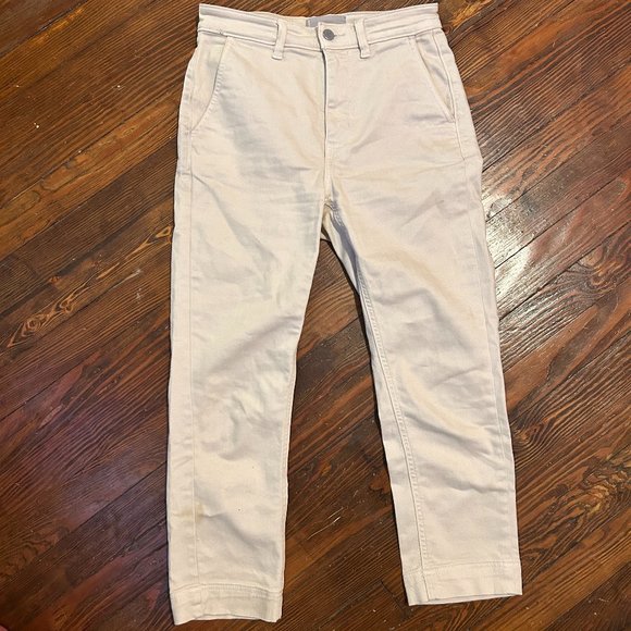 Everlane The Straight-Leg Crop Pant in Bone White - Picture 6 of 8